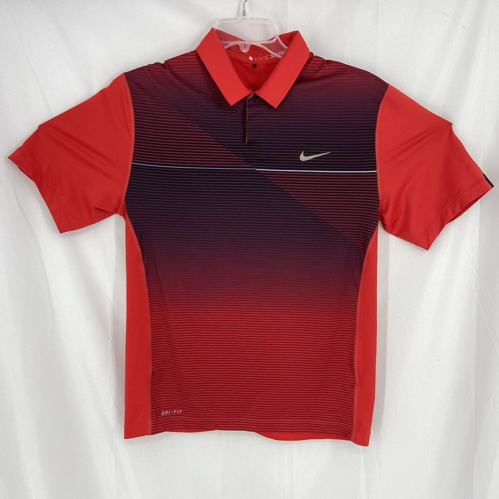 Nike Fit Dry Tiger Woods Collection Sunday Red Men's S Polo Shirt